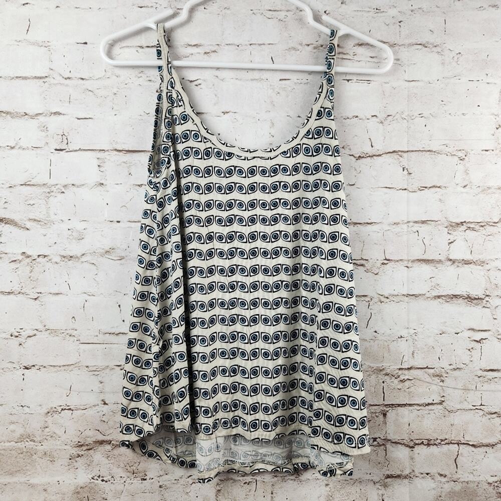 Lauren Moshi Zena Deep Back Tank Evil Eye Size Small NWT